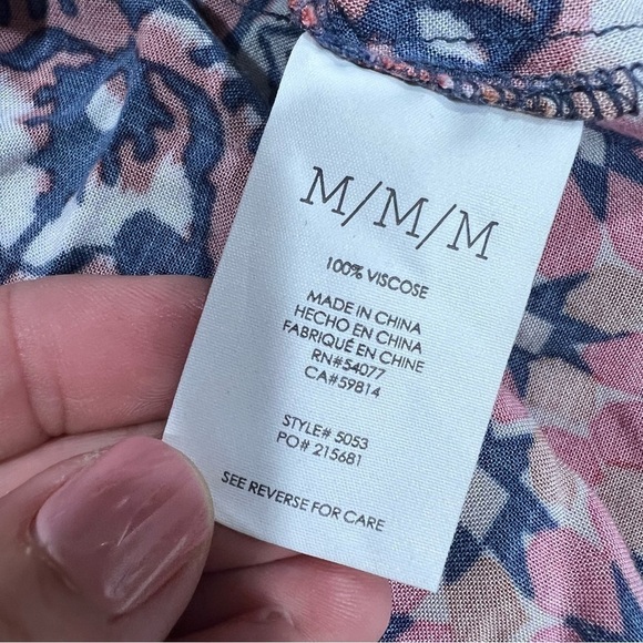 CAbi Isabel Ruffled Floral Patchwork Skirt woman’s size  Medium - Picture 5 of 11